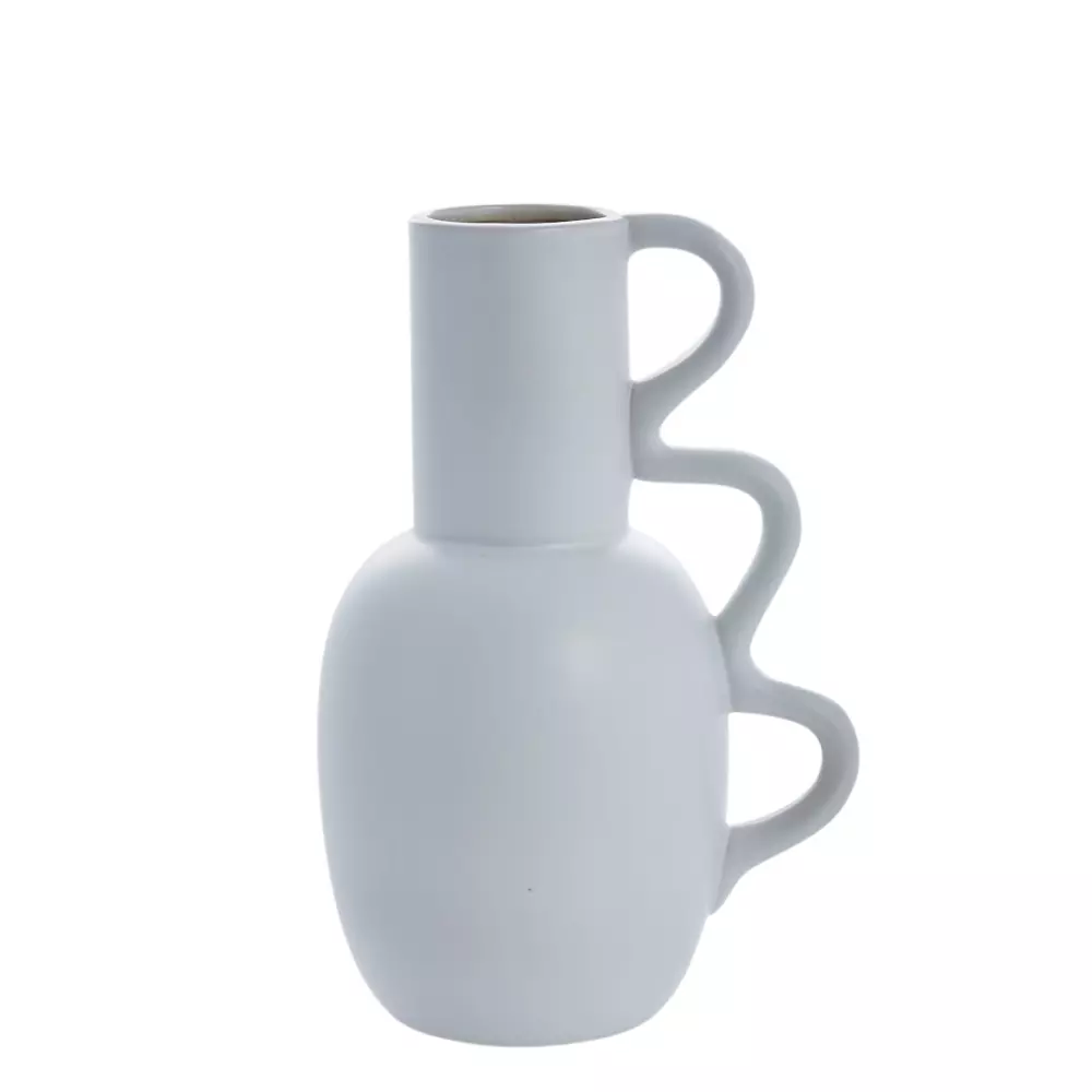 Suselle Vase Hvit H25,5, 5705764770811, A00024497, Interiør, Vaser, Lene Bjerre, Suselle vase 16.8X12.9X25.5 cm, White