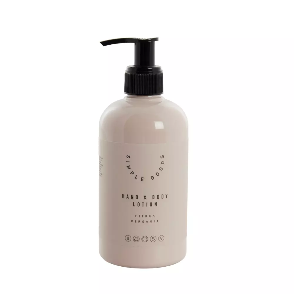 Citrus Bergamia Hand and Body Lotion, 5705764772174, A00024775, Baderom, Hudpleie, Simple Goods, Lene Bjerre, Citrus Bergamia Hand and Body Lotion 300 ml