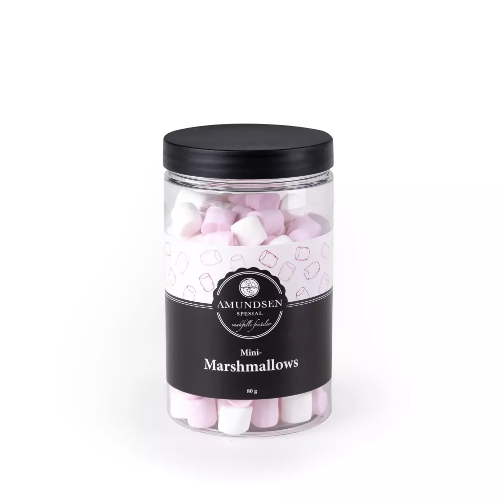 Mini Marshmallows 80gr, 7090039680932, AS4049, Matvarer, Sjokolade, Nøtter & Snop, Amundsen Trading, Mini Marshmallows