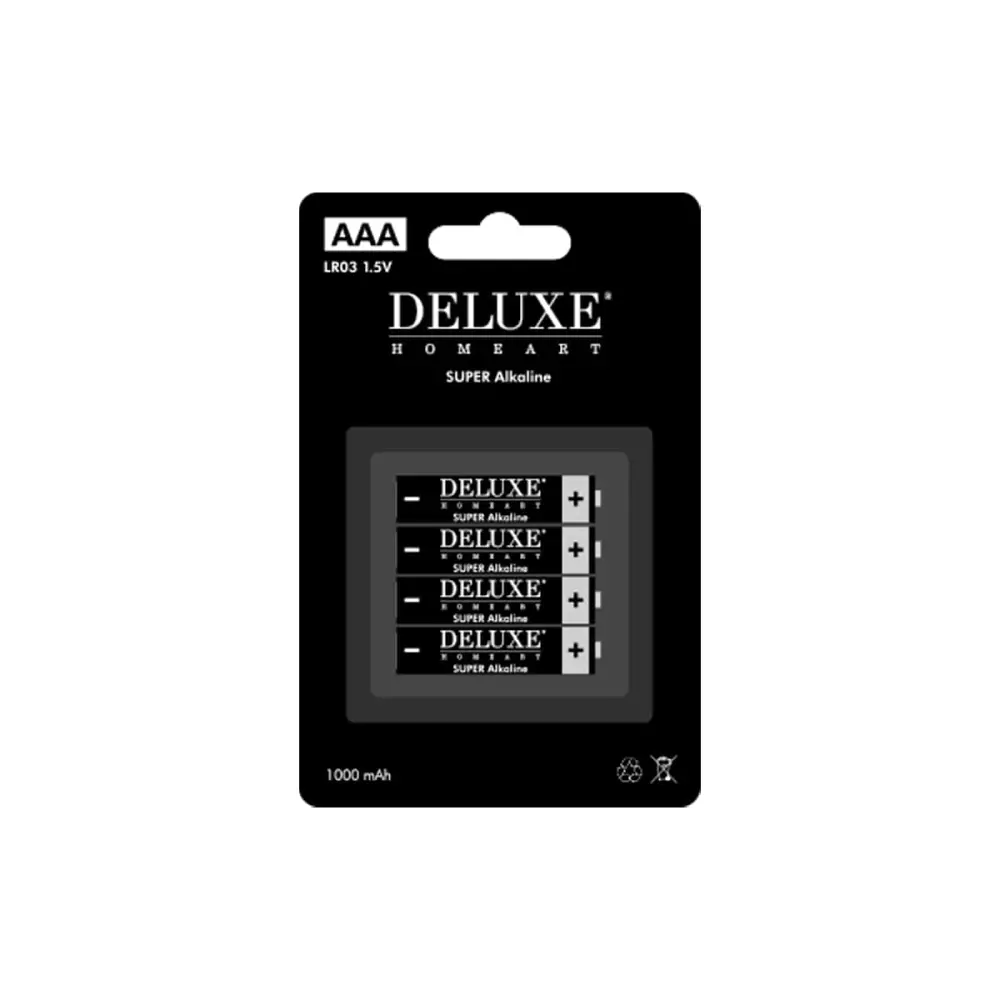DeluxeHomeart Batterier AAA, 5744001240922, BA-0002, Interiør, Lys, Deluxe Homeart, DeluxeHomeart batteries AAA