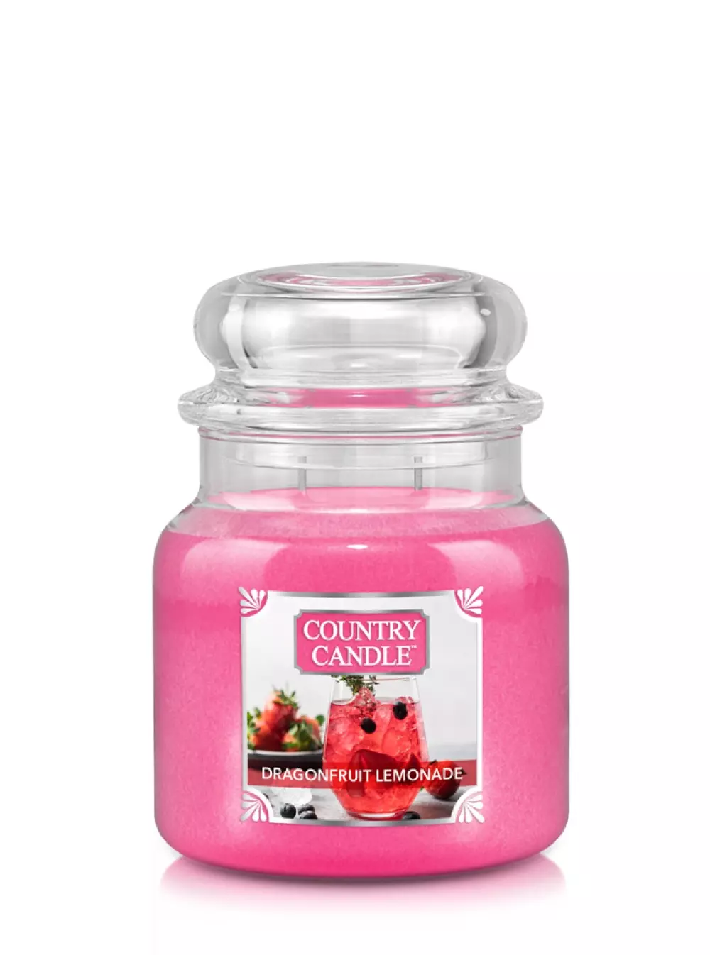 Country Candle Duftlys Medium Dragonfruit, 846853074665, CC-0090-000940, Interiør, Duft, Country Candle, House of Månsson, Doftljus Country Candle Mellan-Dragonfruit Lemonade