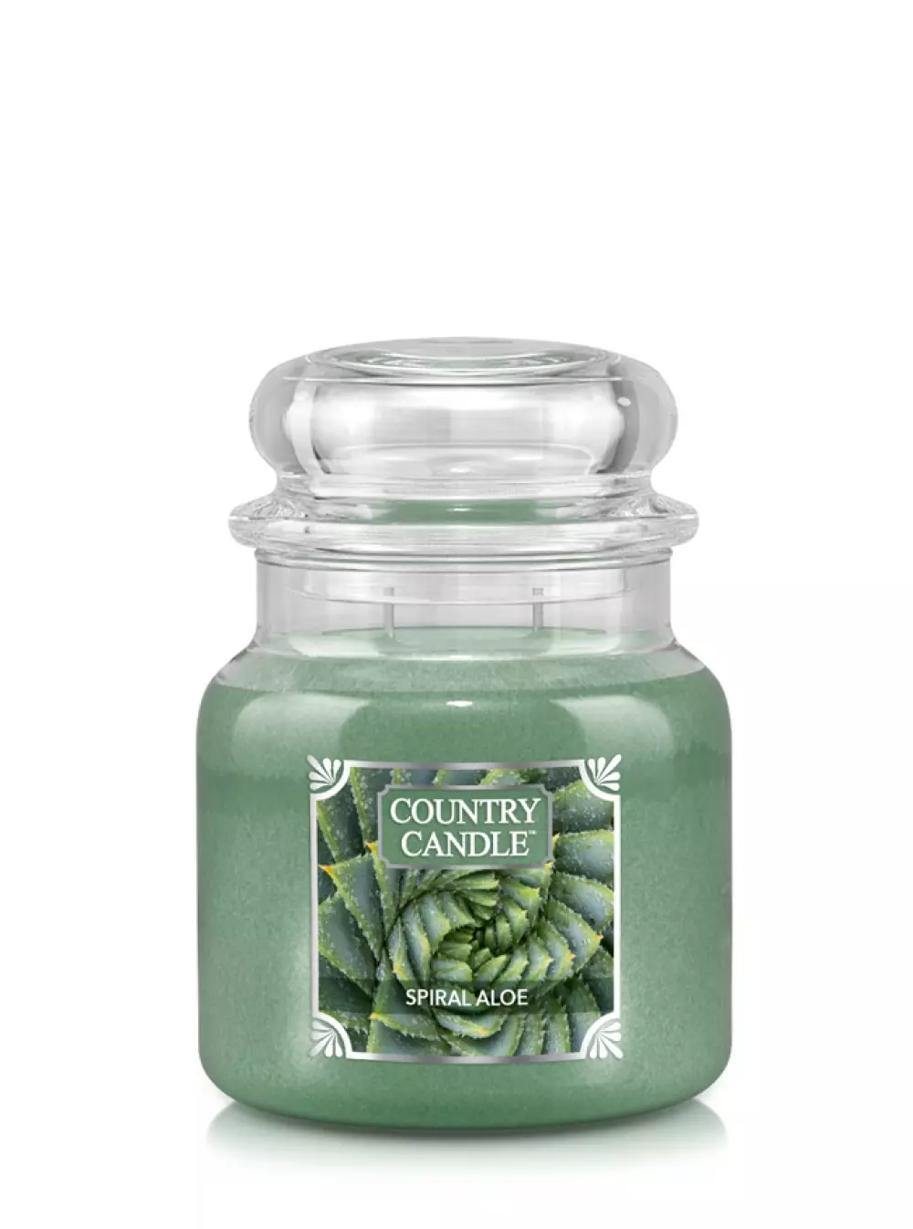 Country Candle Duftlys Medium Aloe, 846853075112, CC-0090-000985, Interiør, Duft, Country Candle, House of Månsson, Doftljus Country Candle Mellan-Spiral Aloe