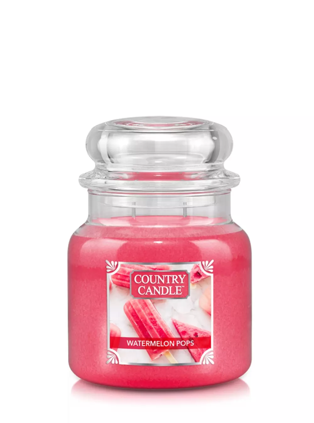 Country Candle Duftlys Medium Watermelon, 846853075310, CC-0090-001005, Interiør, Duft, Country Candle, House of Månsson, Doftljus Country Candle Mellan-Watermelon Pops