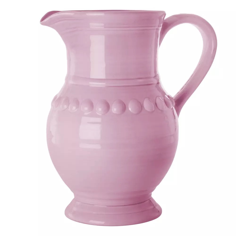 Keramisk Mugge Lys Rosa 7.9L, 5708315260458, CEJUG-XLSI, Kjøkken, Mugger og Karafler, Rice, Ceramic Jug in Soft Pink - 7,9 L. - Extra Large