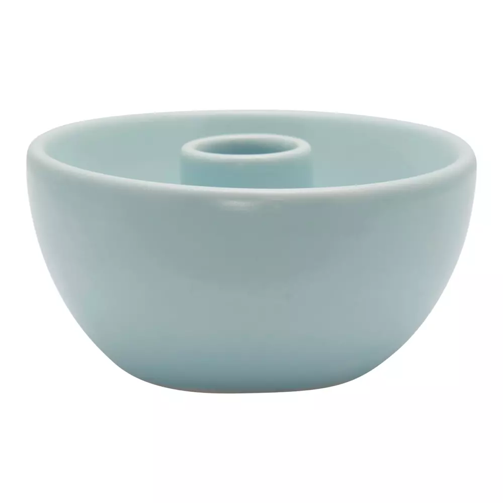 Lysestake Pale Blue, 5707463394688, CERCANSR2906, Interiør, Lysestaker, GreenGate, Candle holder pale blue small round