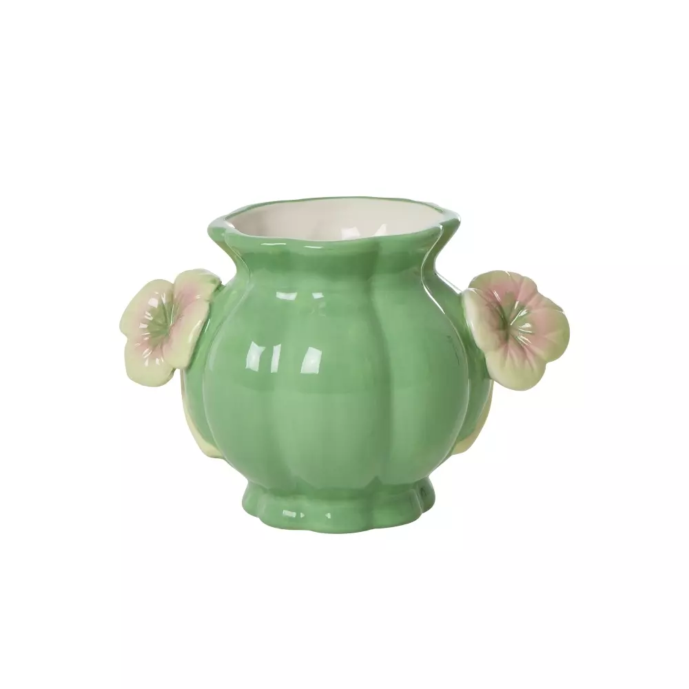 Keramikkvase Grønn, 5708315251005, CEVAS-CLOVER, Interiør, Vaser, Rice, Ceramic Vase with Clover - Green