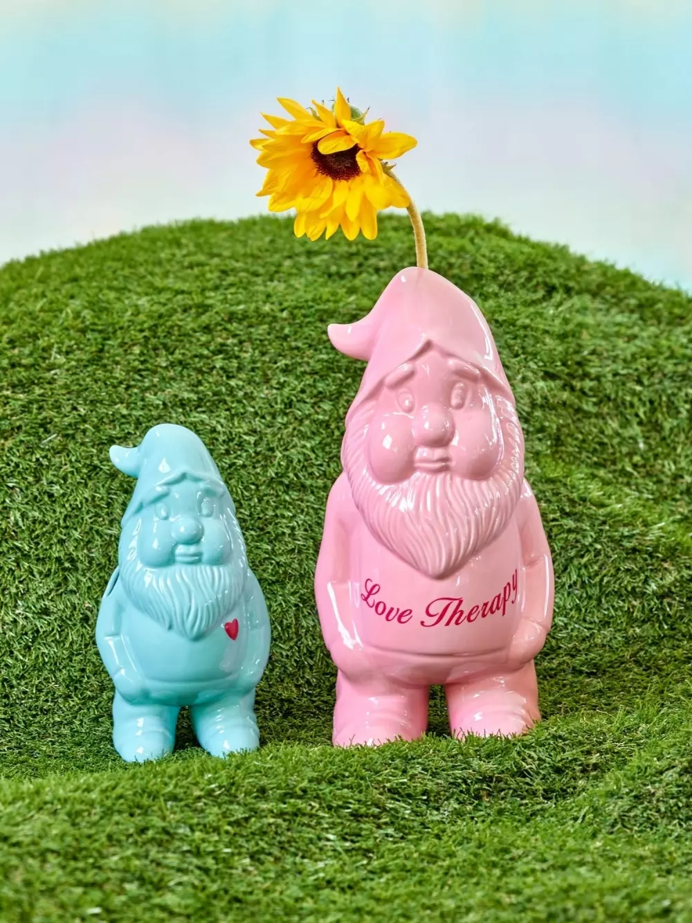 Love Therapy Vase Gnome Mint, 5708315255225, CEVAS-LTGNMI, Interiør, Vaser, Rice, Ceramic Love Therapy Gnome in Mint - Small