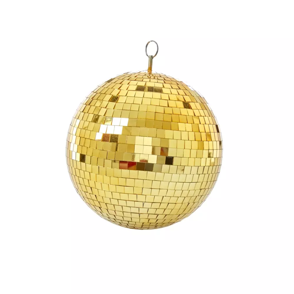 Discokule Gull L, 5708315199055, DISCO-LGOLD, Interiør, Diverse Interiør, Rice, Disco Ball in Gold - Large