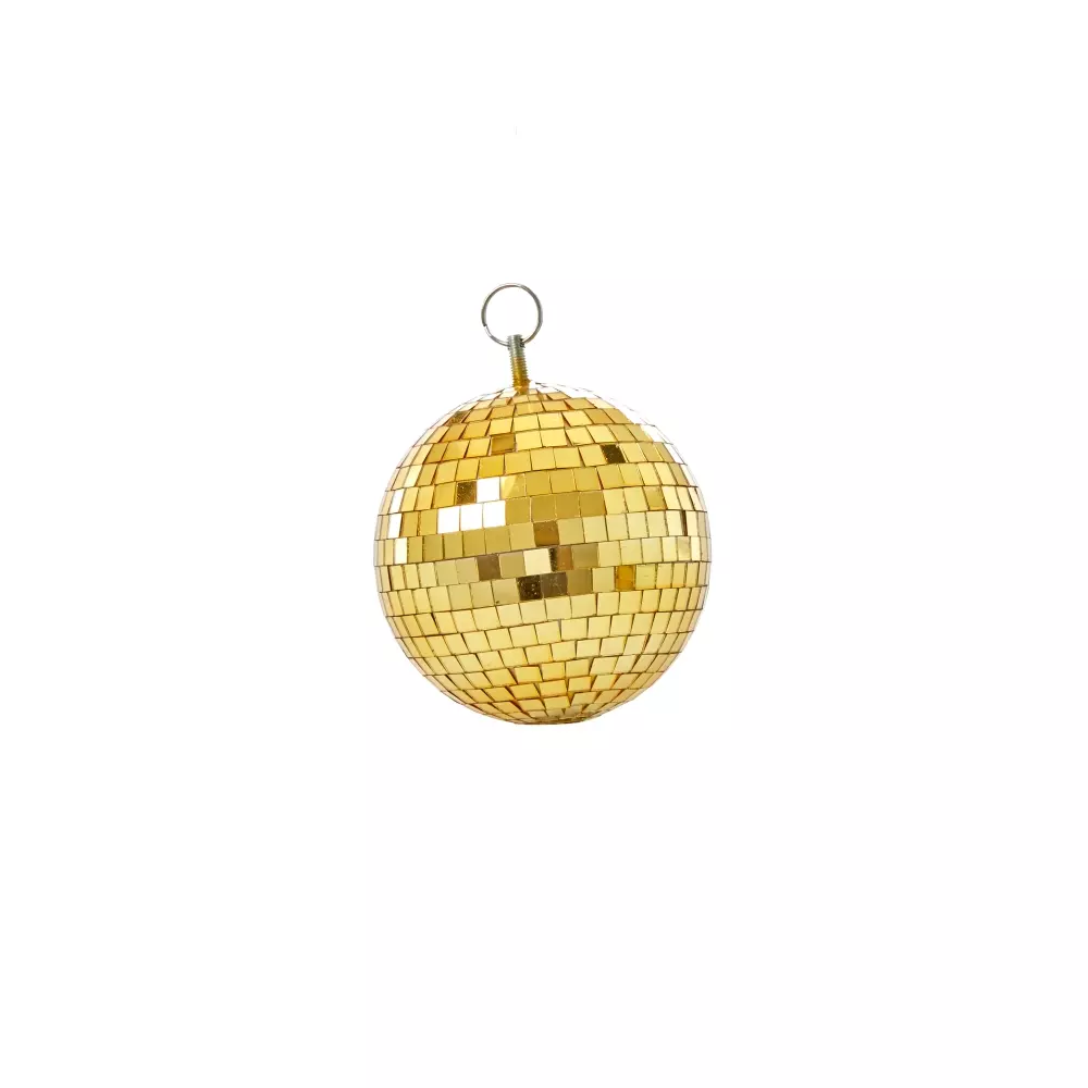 Discokule Gull M, 5708315199031, DISCO-MGOLD, Interiør, Diverse Interiør, Rice, Disco Ball in Gold - Medium