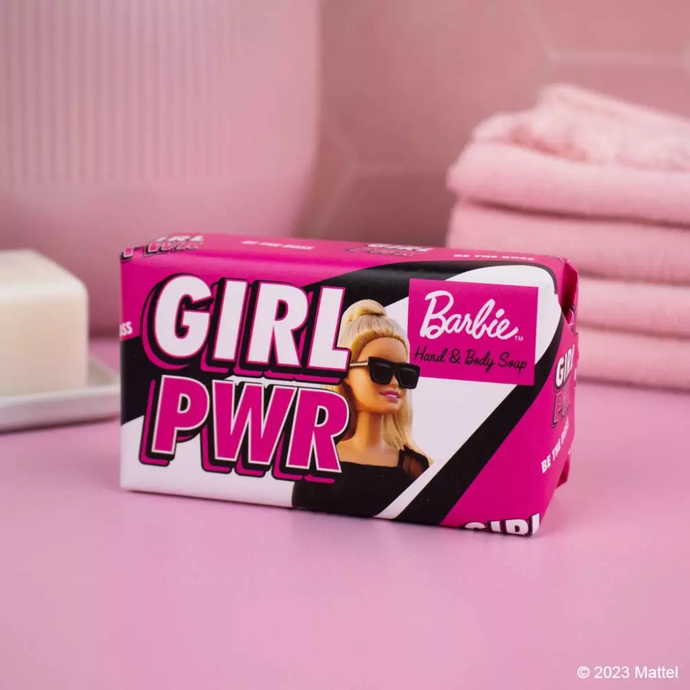 Barbie Soap - Girl Power, 840274008384, EXBS001, Baderom, Håndsåper, Barbie, Terrigeno, ESC 190g Barbie Soap GIRL POWER (Lemonade Fizz)