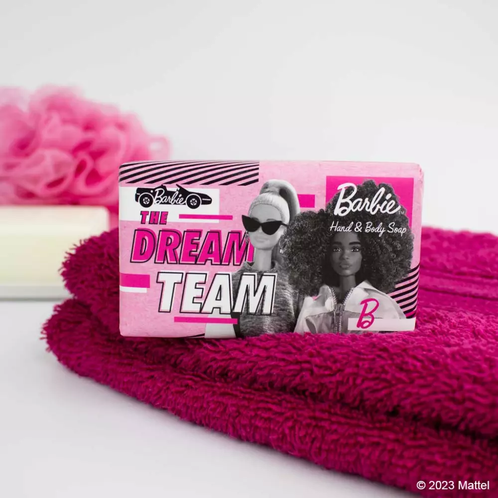 Barbie Soap - The Dream Team, 840274008407, EXBS003, Baderom, Håndsåper, Barbie, Terrigeno, ESC 190g Barbie Soap THE DREAM TEAM (Grapefruit Crush)