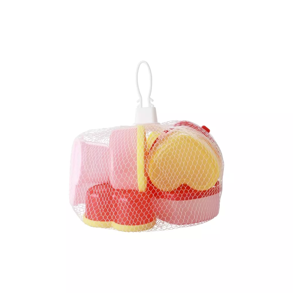 Food Keepers Hjerte S/8, 5708315189551, FBOX-8ZHEA, Kjøkken, Oppbevaring, Rice, Plastic Food Keepers in Heart Shape - 3 Mixed Colors - 8 pcs in a Net - Small