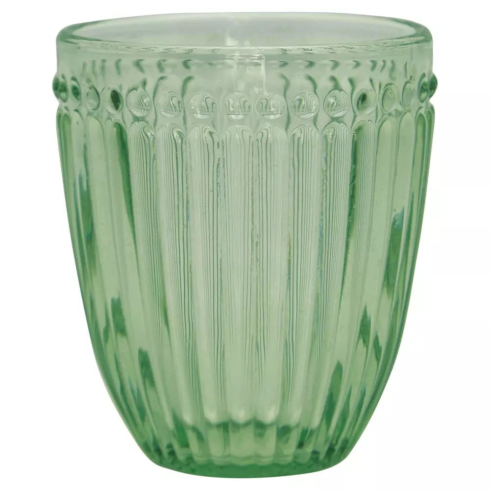 Vannglass Alice Pale Green, 5707463396354, GLAWATAALI3906, Kjøkken, Glass, GreenGate, Water Alice pale green