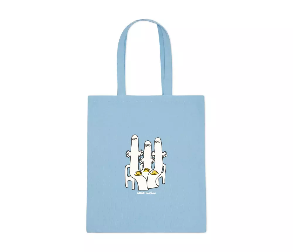 Moomin Tote Bag - Hattifnattene Blå, 0714770416984, HATT2A, Accessories, Vesker, Moomin, Oy Bisly LTD, Tote Bag