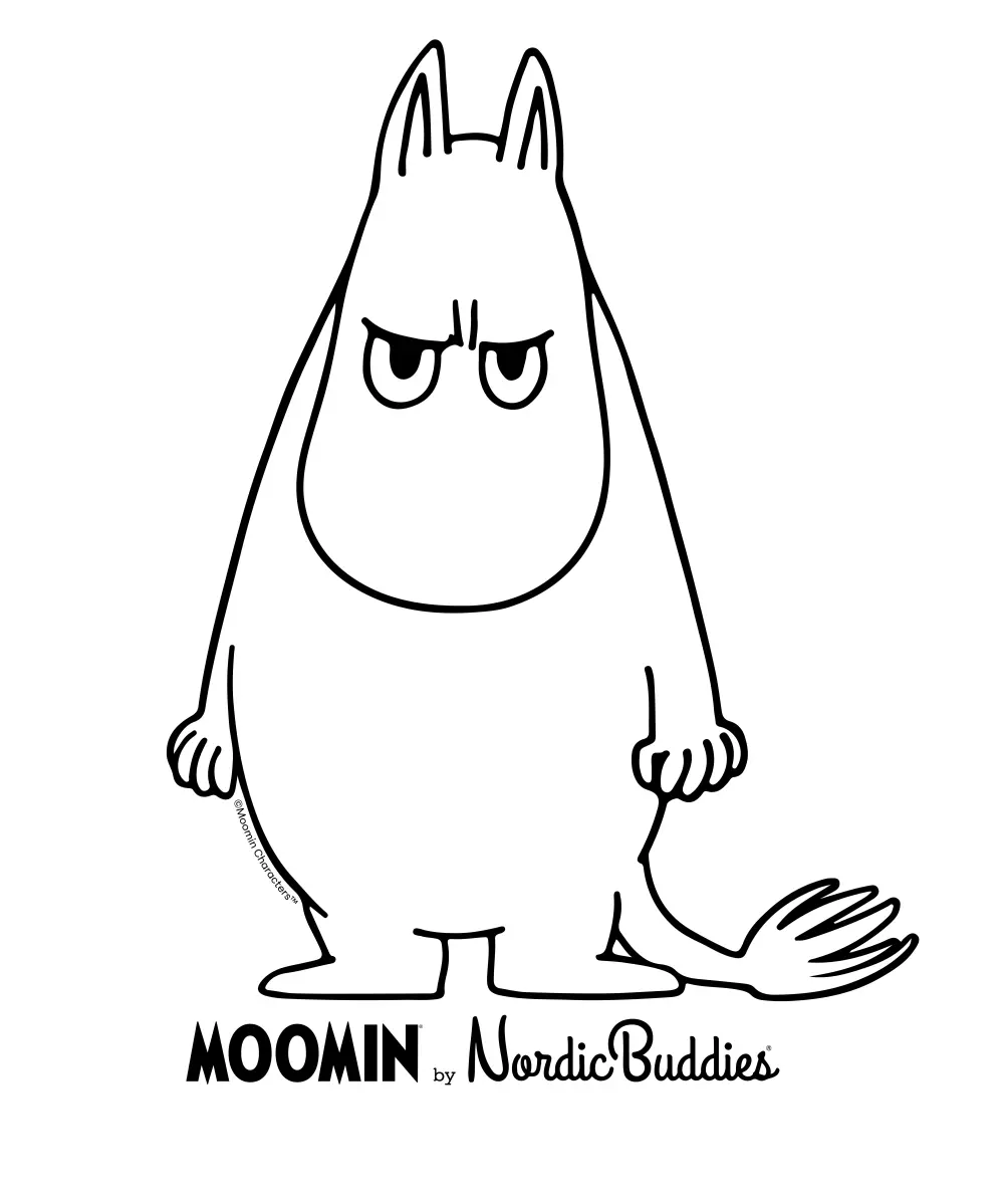 Moomin Tote Bag - Hattifnattene Blå, 0714770416984, HATT2A, Accessories, Vesker, Moomin, Oy Bisly LTD, Tote Bag