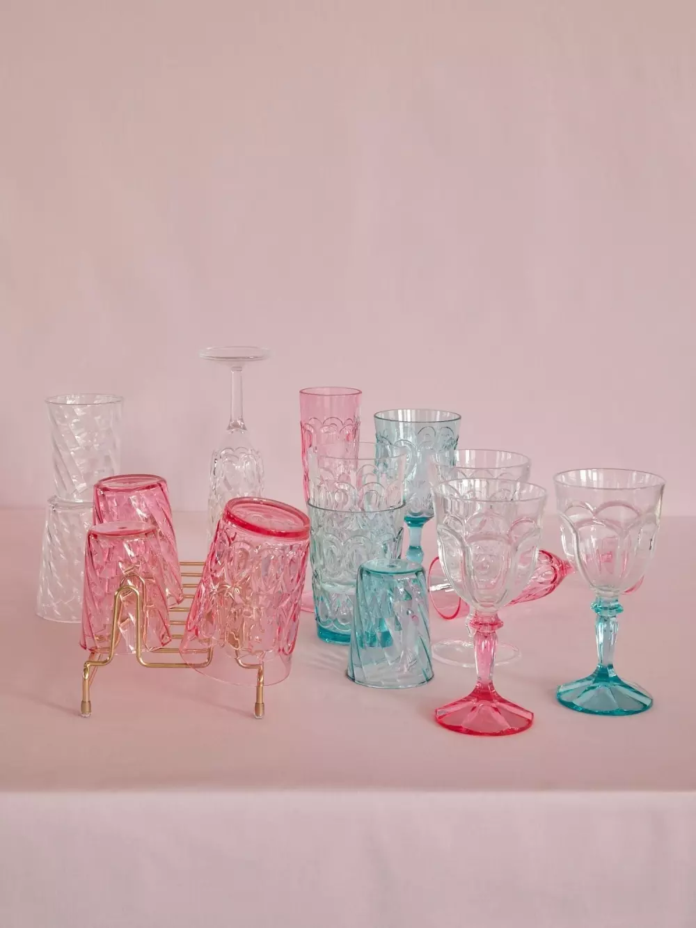 Vinglass Akryl Mint, 5708315104103, HSGLW-SWMI, Kjøkken, Melamin- & Treservise, Rice, Acrylic Wine Glass - Mint