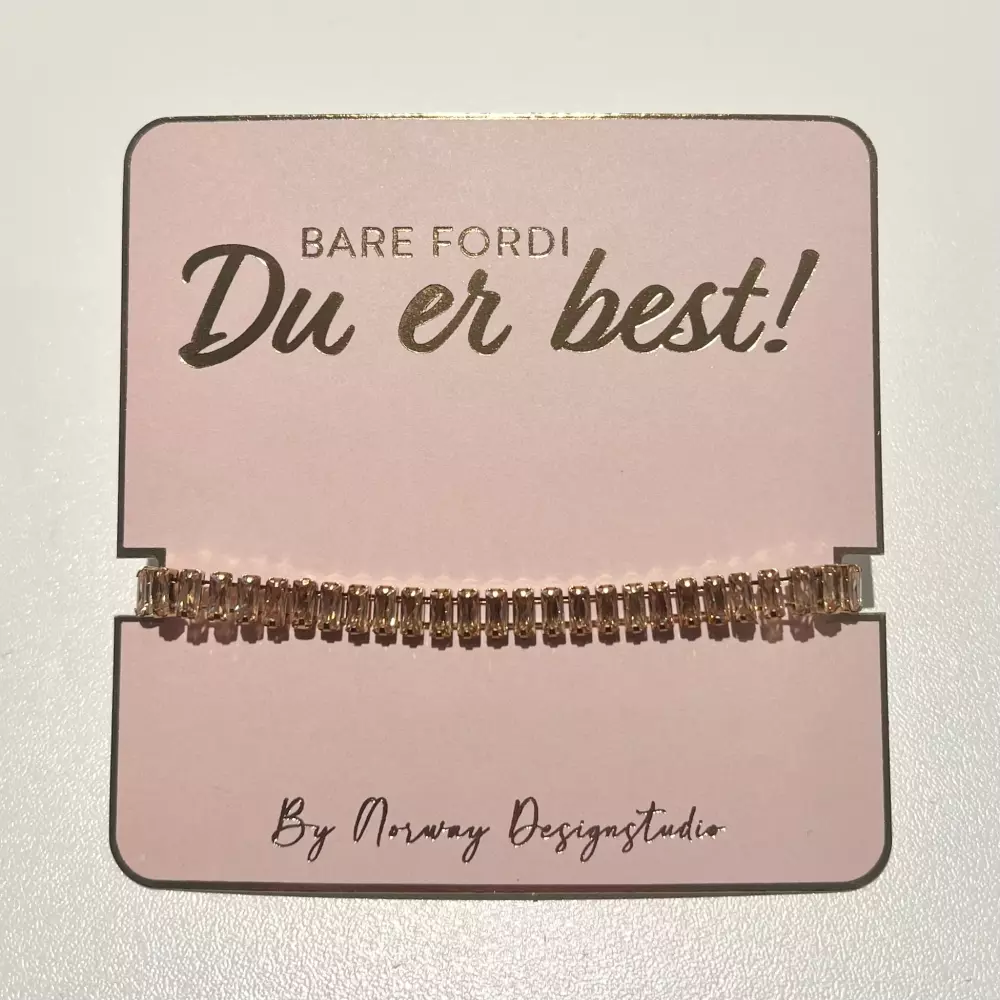 Armbånd Du Er Best Hvit