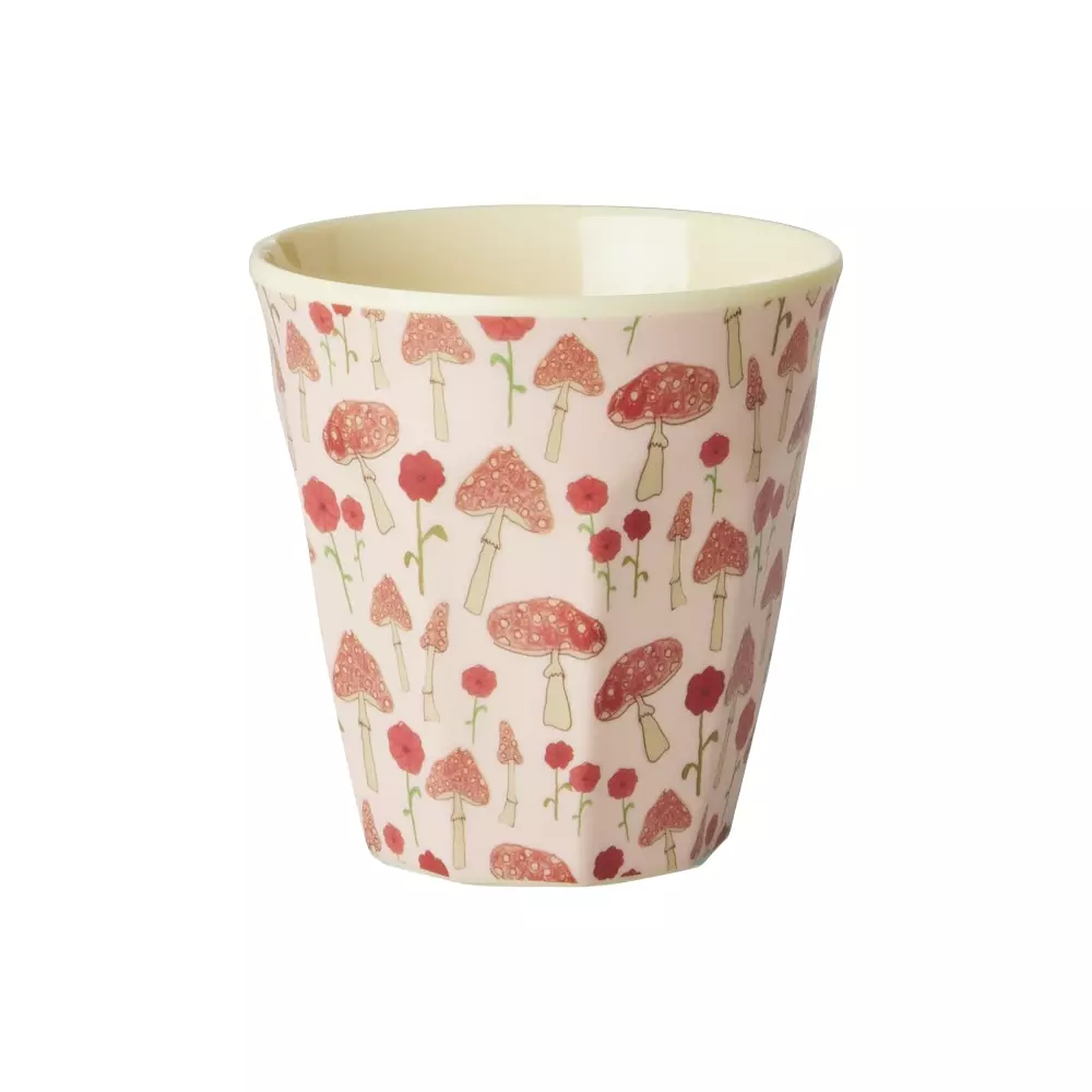 Melaminkopp Barn Pink Happy Forest, 5708315257359, KICUP-HAFOI, Kjøkken, Barn, Rice, Melamine Kids Cup with Pink Happy Forest Print - Small - 160 ml