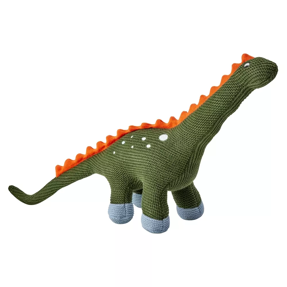 Strikket Kosedyr - Dinosaur, 5708315258660, KITOY-PTDIN, Interiør, Barn, Rice, Kids Knitted Plush Toy in Dinosaur Shape