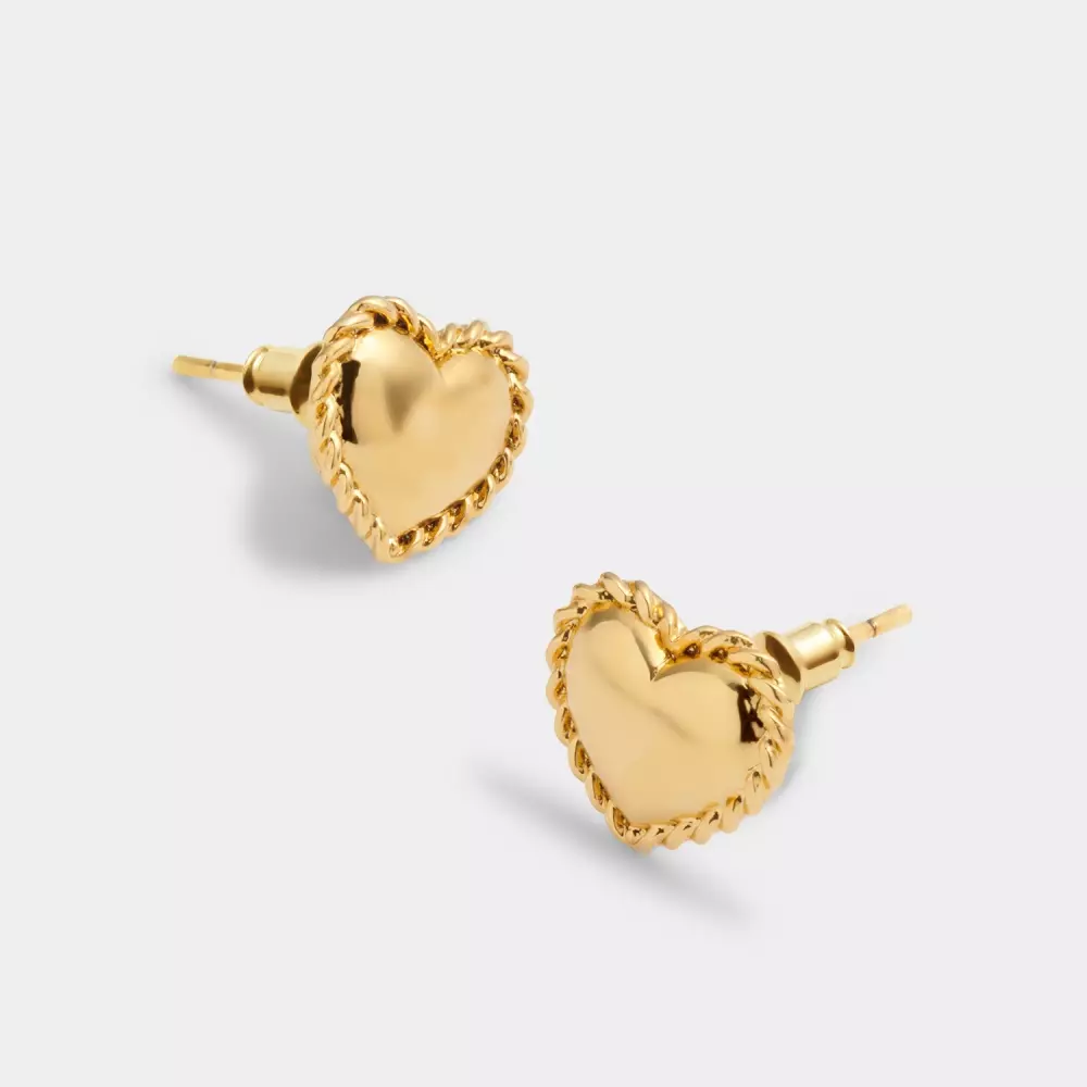 Love Heart Stud Øredobber Love, 5056625430895, KLJ6115, Accessories, Øredobber, KATIE LOXTON, NORWAY DESIGNstudio, LOVE HEART STUD EARRINGS | LOVE