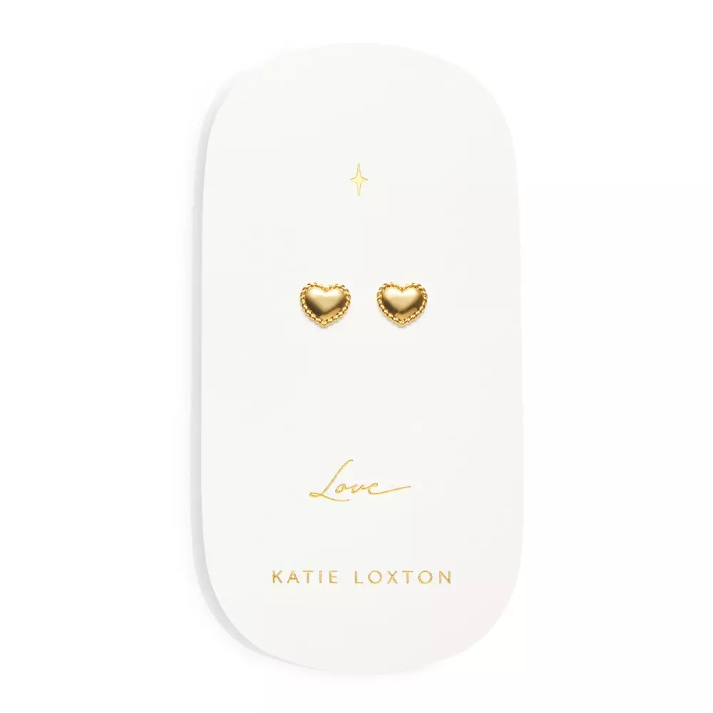 Love Heart Stud Øredobber Love, 5056625430895, KLJ6115, Accessories, Øredobber, KATIE LOXTON, NORWAY DESIGNstudio, LOVE HEART STUD EARRINGS | LOVE