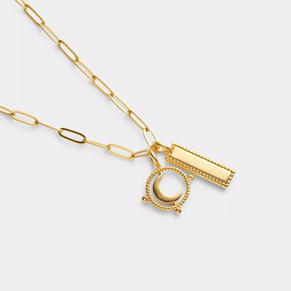 Carded Charm Smykke To The Moon & Back, 5056625431564, KLJ6212, Accessories, Smykker, KATIE LOXTON, NORWAY DESIGNstudio, CARDED CHARM NECKLACE | TO THE MOON & BACK