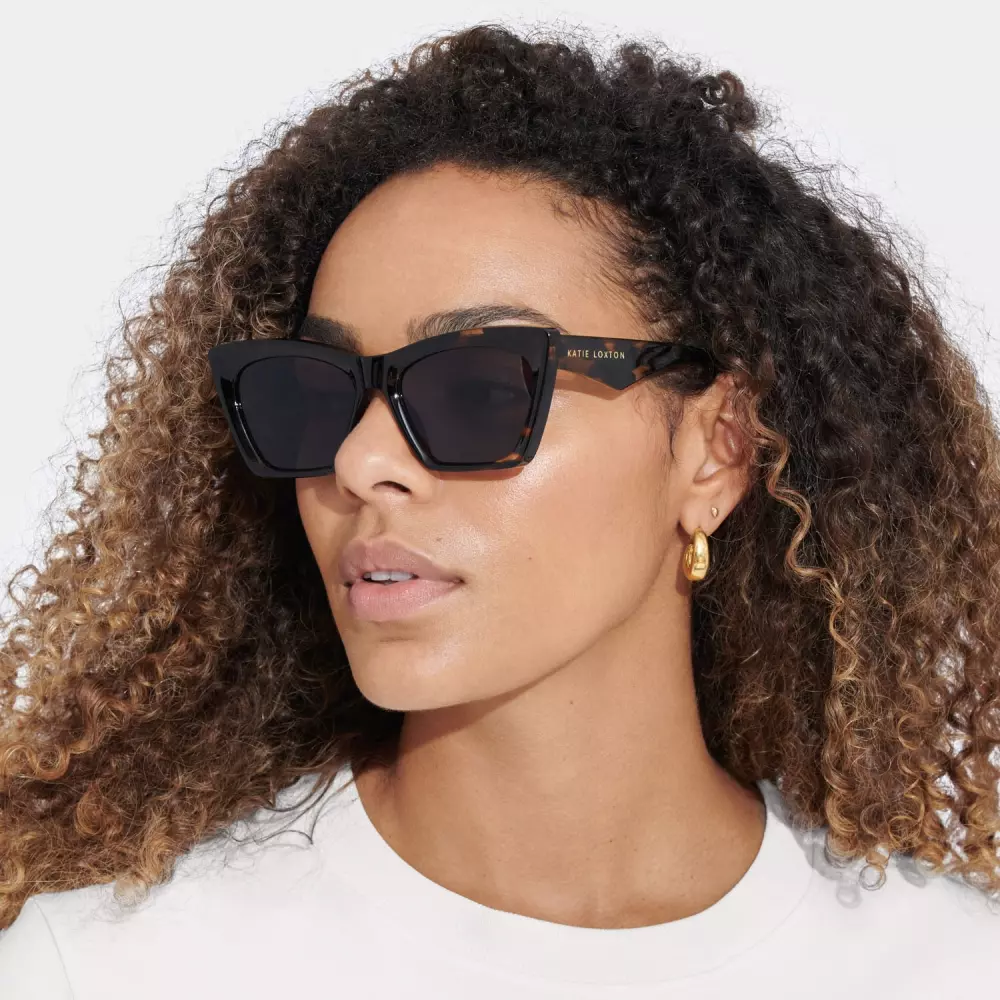 Morocco Solbriller Dark Tortoiseshell, 5056625428274, KLSG069, Accessories, Solbriller, KATIE LOXTON, NORWAY DESIGNstudio, Morocco Sunglasses