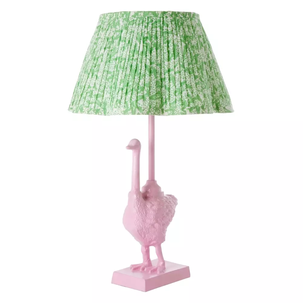 Struts Lampefot Rosa, 5708315227673, LAMP-FLAI, Interiør, Lamper, Rice, Metal Table Lamp in Ostrich Shape - Pink