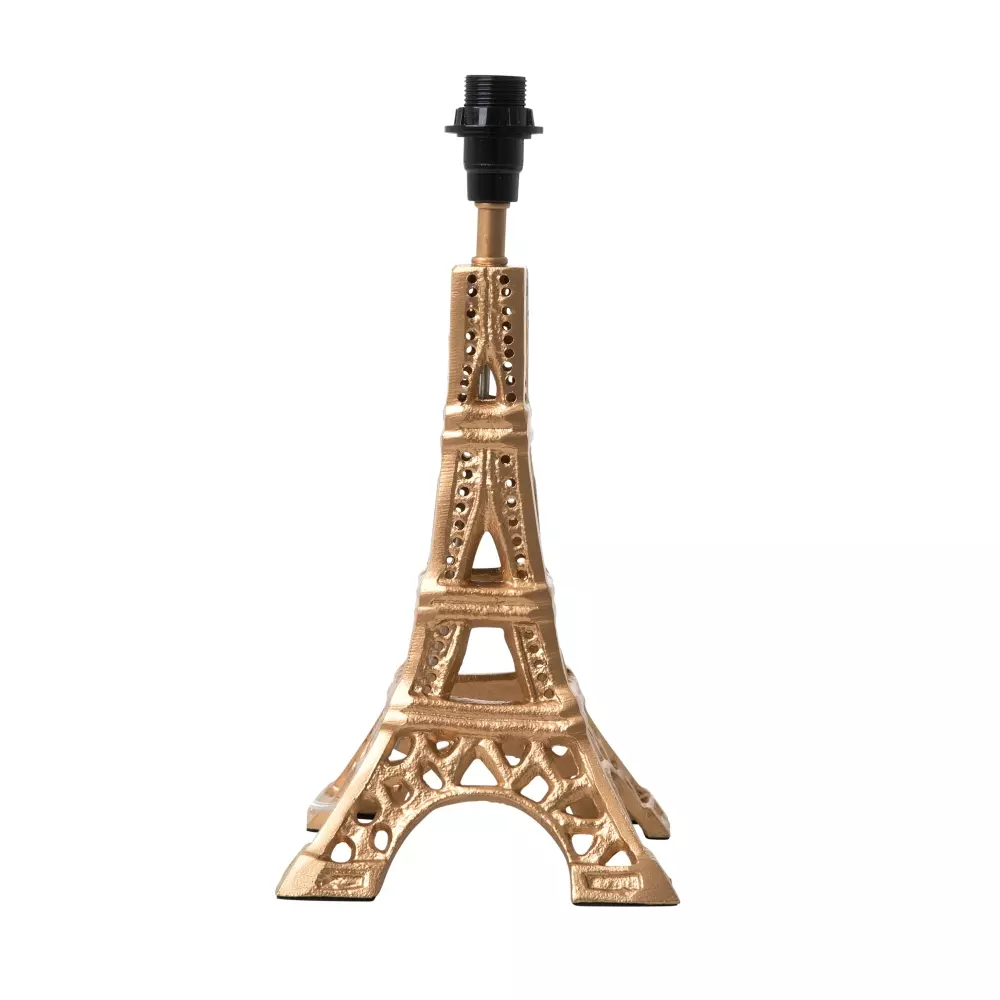 Eiffeltårn Lampefot Gull H35,5, 5708315162912, LAMP-SEIFGO, Interiør, Lamper, Rice, Metal Table Lamp in Eiffel Tower Shape - Gold - Small