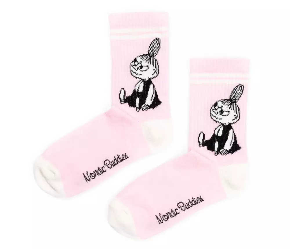 Moomin Retro Strømper Lille My Rosa, 6430049843803, LMY23F, Accessories, Strømper, Moomin, Oy Bisly LTD, Retro Socks Ladies