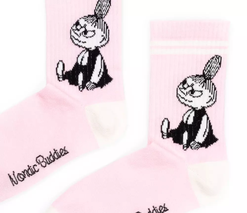 Moomin Retro Strømper Lille My Rosa, 6430049843803, LMY23F, Accessories, Strømper, Moomin, Oy Bisly LTD, Retro Socks Ladies