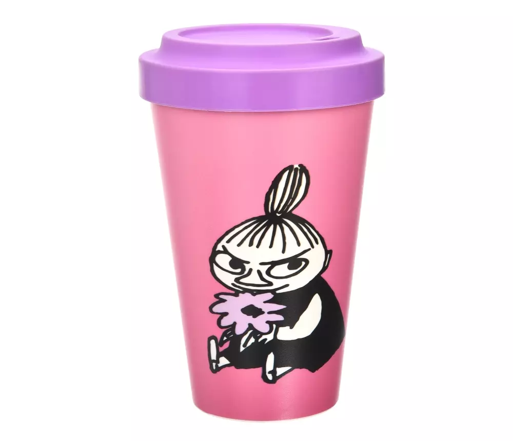 Moomin To Go Kopp - Flower, 6430079185065, LMY99B, Kjøkken, Krus og Skåler, Moomin, Oy Bisly LTD, Biodegradeable take away mug