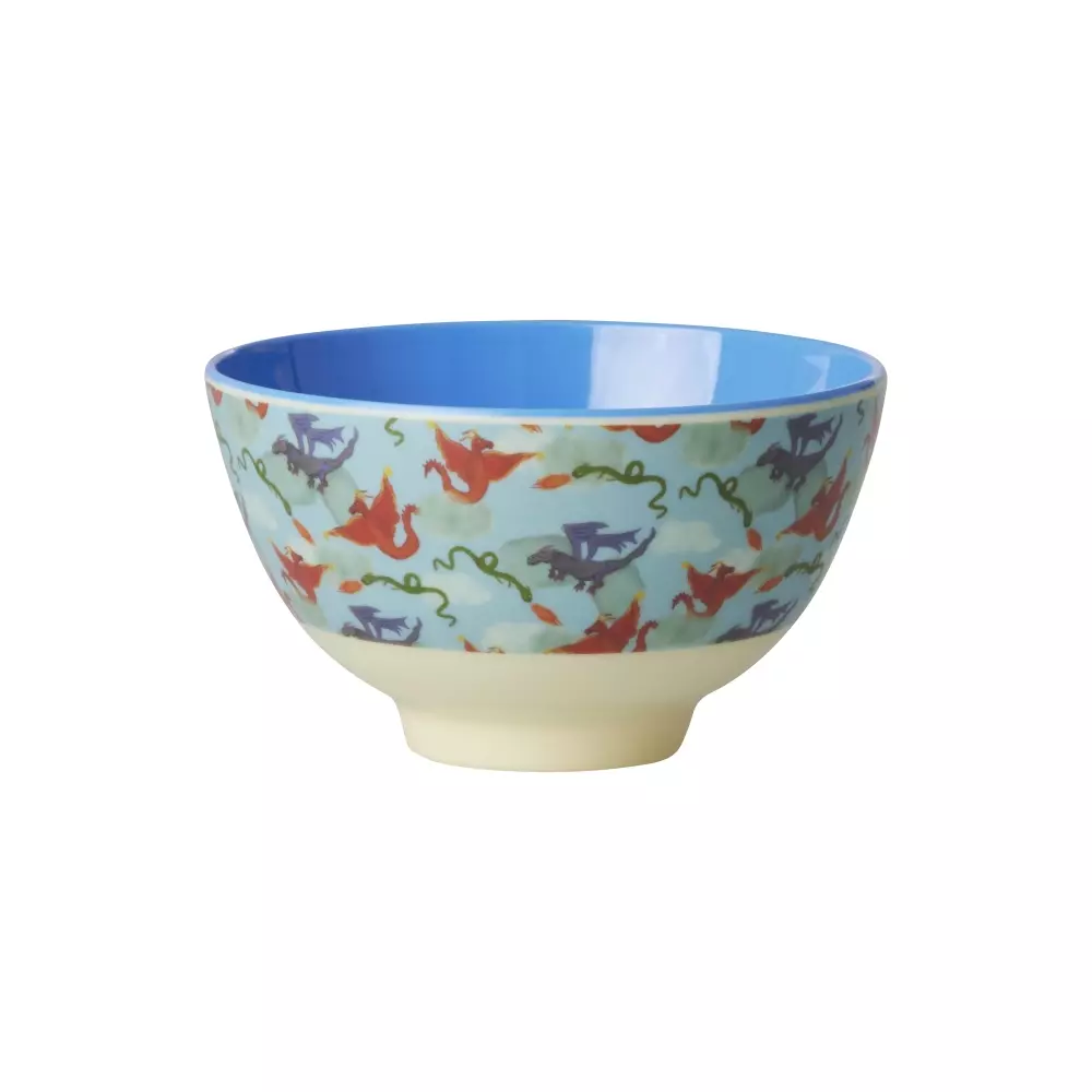 Melaminbolle Dragon 300ml, 5708315257526, MELBW-SDRA, Kjøkken, Melamin- & Treservise, Rice, Melamine Bowl with Dragon Print - Small - 300 ml