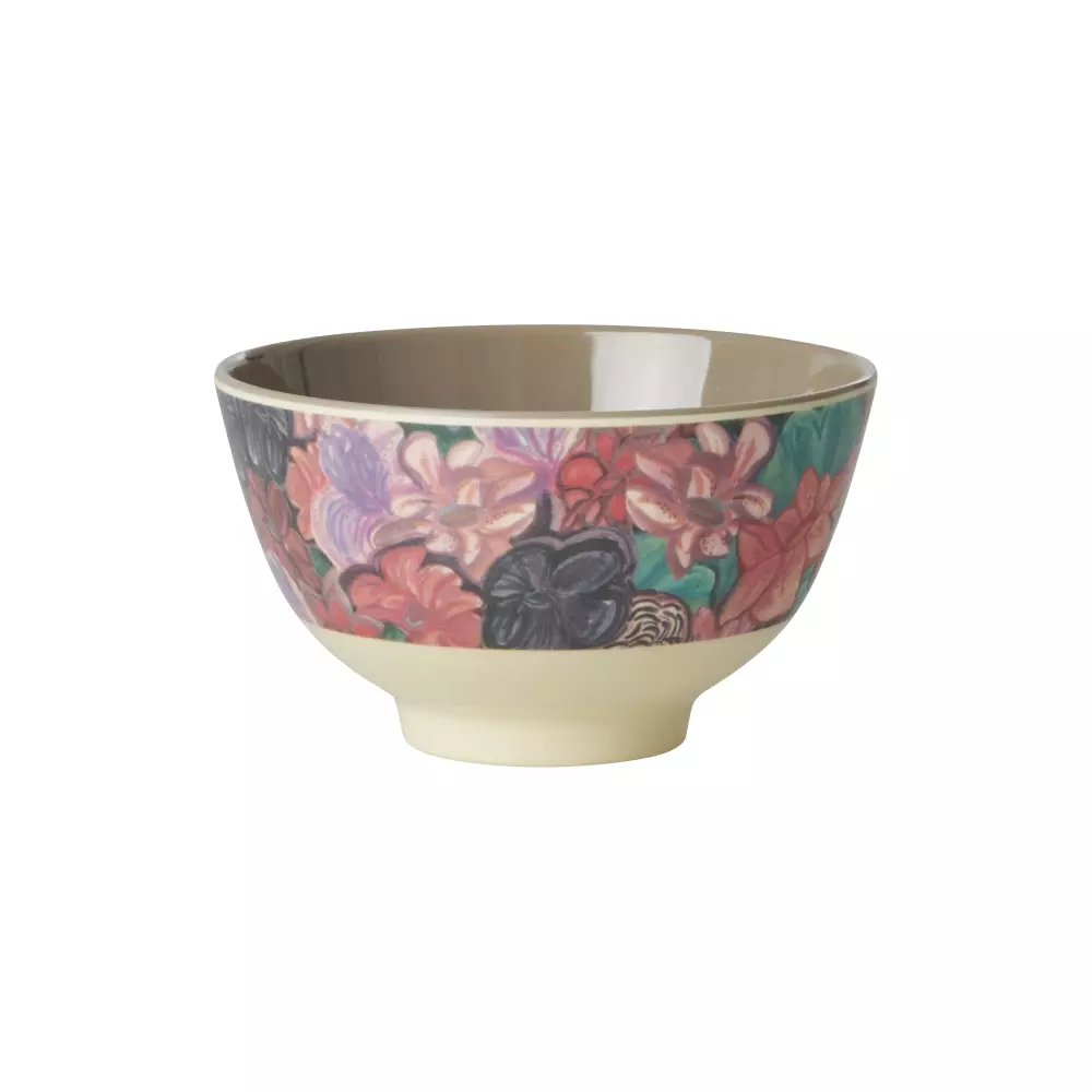 Melaminbolle Forest Flower 300ml, 5708315256437, MELBW-SFOFL, Kjøkken, Melamin- & Treservise, Rice, Melamine Bowl with Forest Flower Print - Small - 300 ml