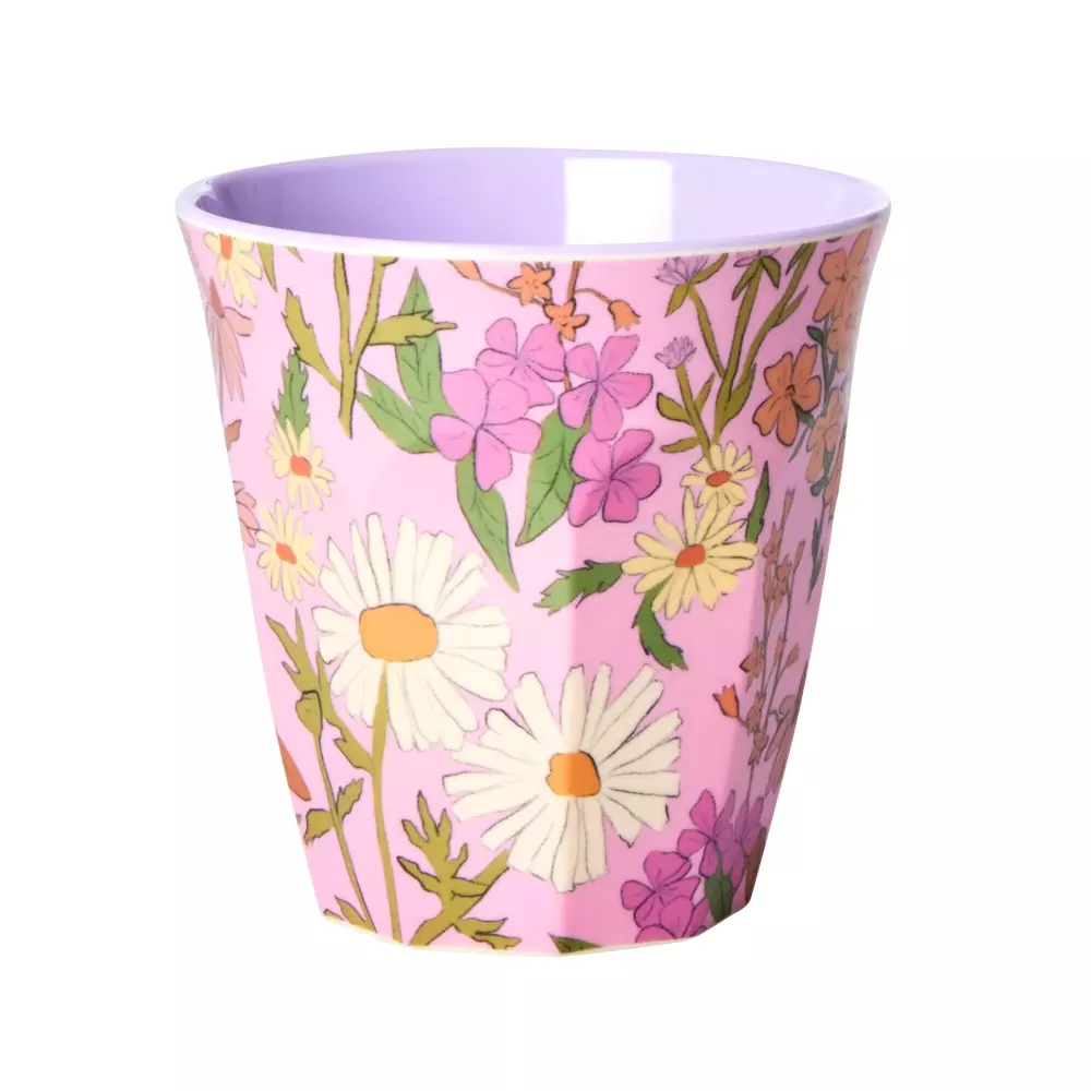 Melaminkopp Daisy Dearest H9, 5708315227796, MELCU-DADE, Kjøkken, Melamin- & Treservise, Rice, Melamine Cup with Daisy Dearest Print - Medium - 250 ml