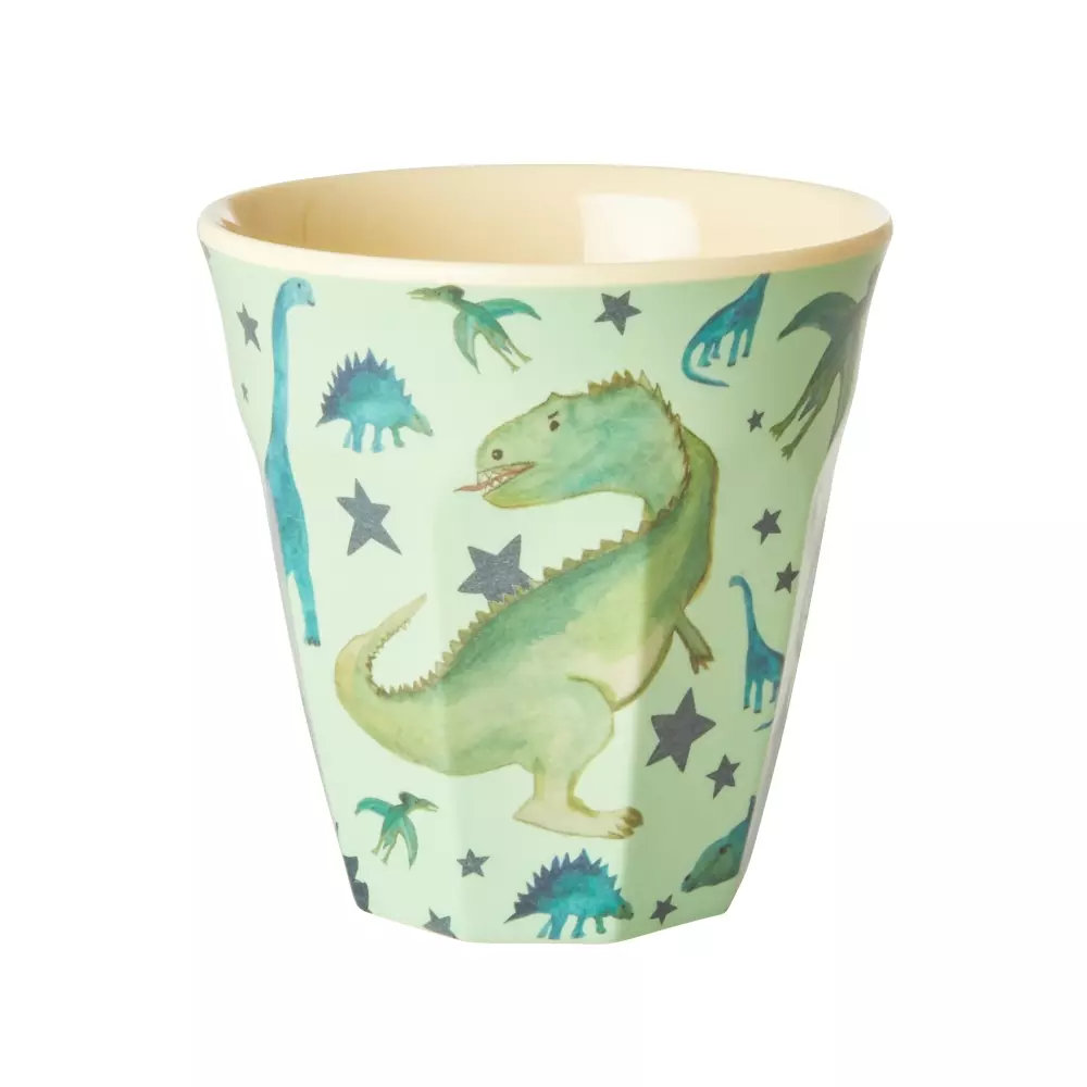 Melaminkopp Dino H9, 5708315201901, MELCU-DIN, Kjøkken, Melamin- & Treservise, Rice, Melamine Cup with Dino Print - Medium - 250 ml