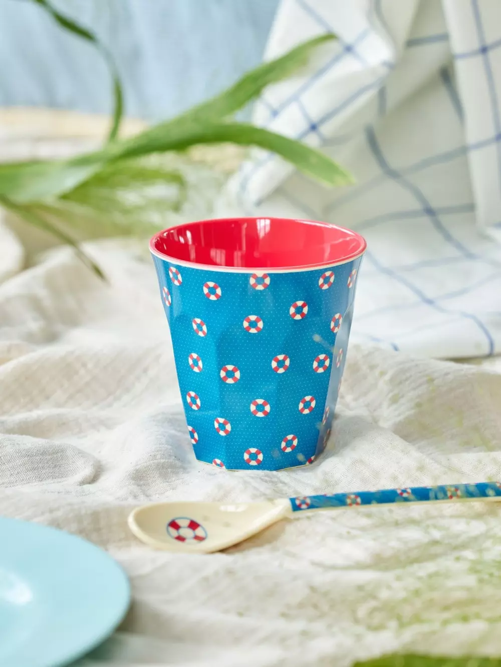 Melaminkopp Livbøye H9, 5708315259209, MELCU-LIL, Kjøkken, Melamin- & Treservise, Rice, Melamine Cup with Lifeline Print- Medium - 250 ml