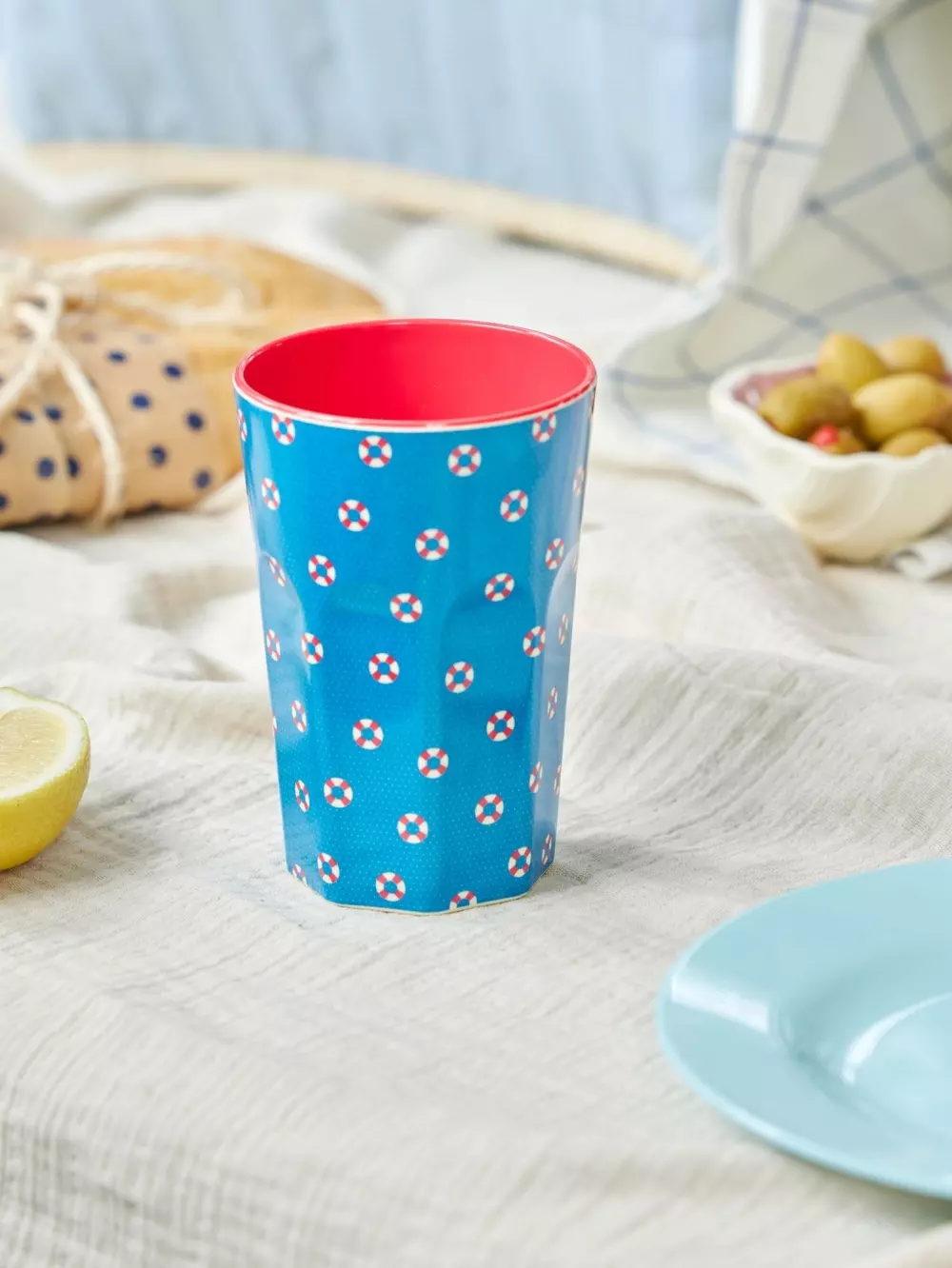 Melaminkopp Livbøye H13, 5708315259193, MELCU-LLIL, Kjøkken, Melamin- & Treservise, Rice, Melamine Cup with Lifeline Print- Tall - 400 ml