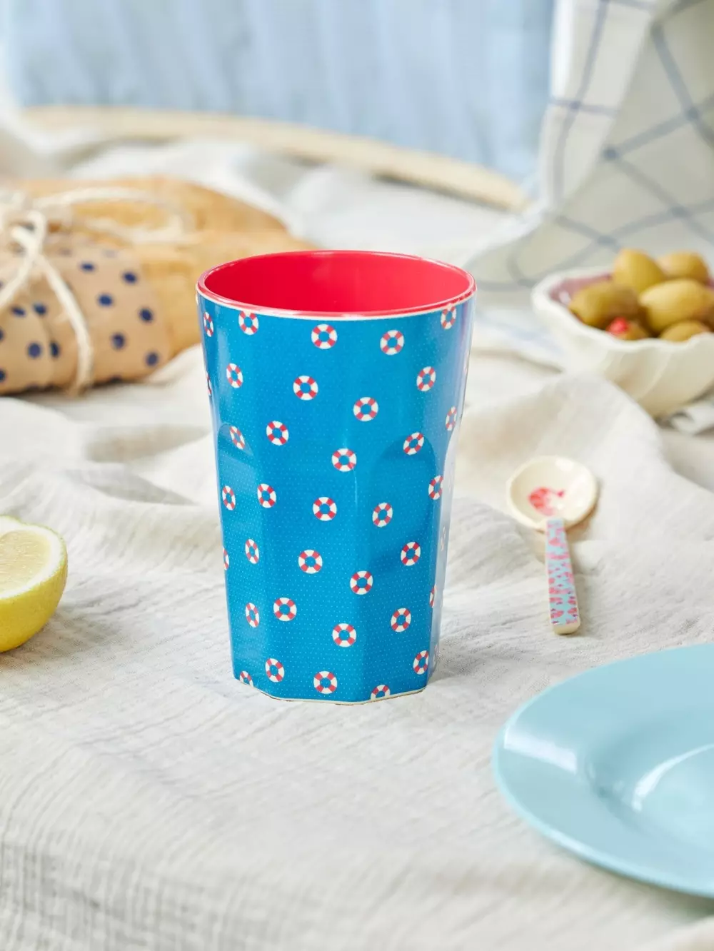 Melaminkopp Livbøye H13, 5708315259193, MELCU-LLIL, Kjøkken, Melamin- & Treservise, Rice, Melamine Cup with Lifeline Print- Tall - 400 ml