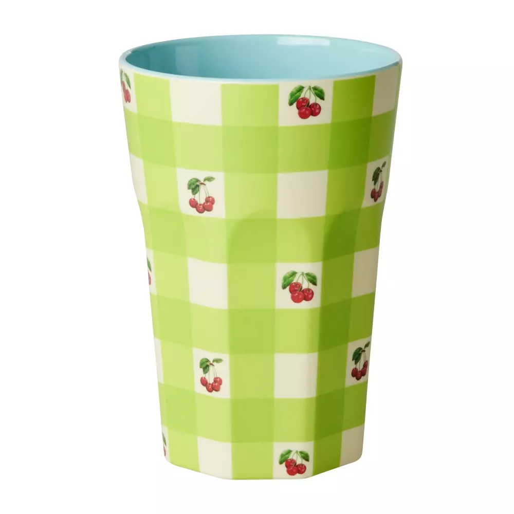 Melaminkopp Love Therapy Cherry H13, 5708315255010, MELCU-LLTCH, Kjøkken, Melamin- & Treservise, Rice, Melamine Cup with Love Therapy Cherry Print - Tall - 400 ml