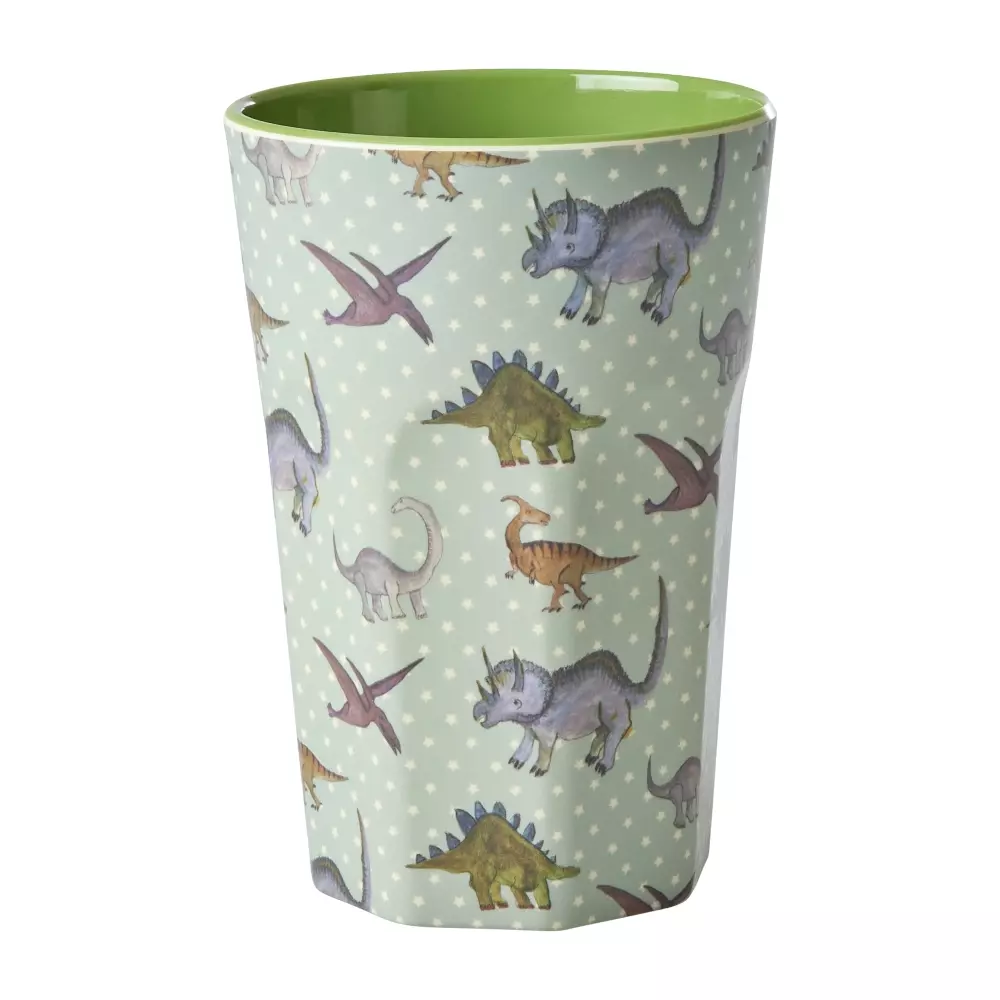 Melaminkopp Dino H13, 5708315250848, MELCU-LNDINO, Kjøkken, Melamin- & Treservise, Rice, Melamine Cups with New Dino Print - Tall - 400 ml