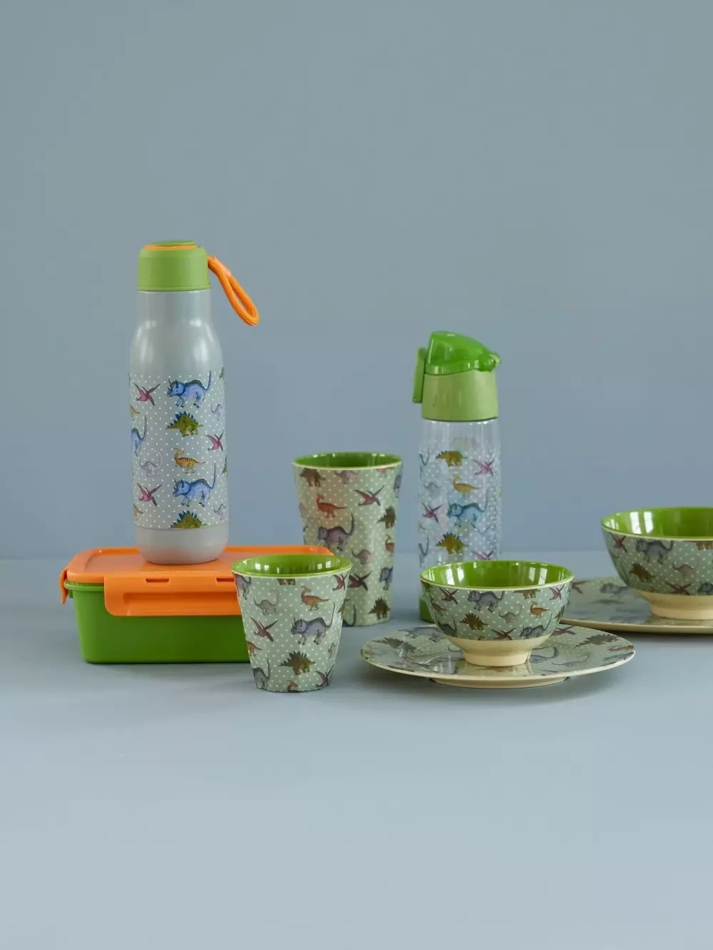 Melaminkopp Dino H13, 5708315250848, MELCU-LNDINO, Kjøkken, Melamin- & Treservise, Rice, Melamine Cups with New Dino Print - Tall - 400 ml