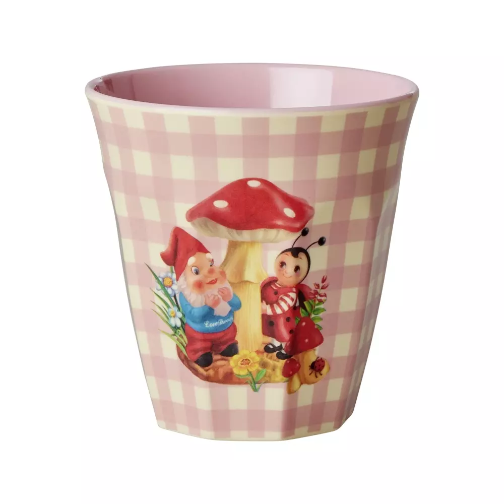 Melaminkopp Love Therapy Gnome H9, 5708315254976, MELCU-LTGN, Kjøkken, Melamin- & Treservise, Rice, Melamine Cup with Love Therapy Gnome Print - Medium - 250 ml