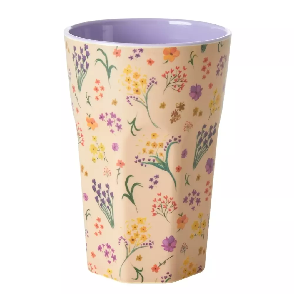 Melaminkopp Wild Flower H13, 5708315213850, MELCU-LWIFL, Kjøkken, Melamin- & Treservise, Rice, Tall Melamine Cup - Wild Flower