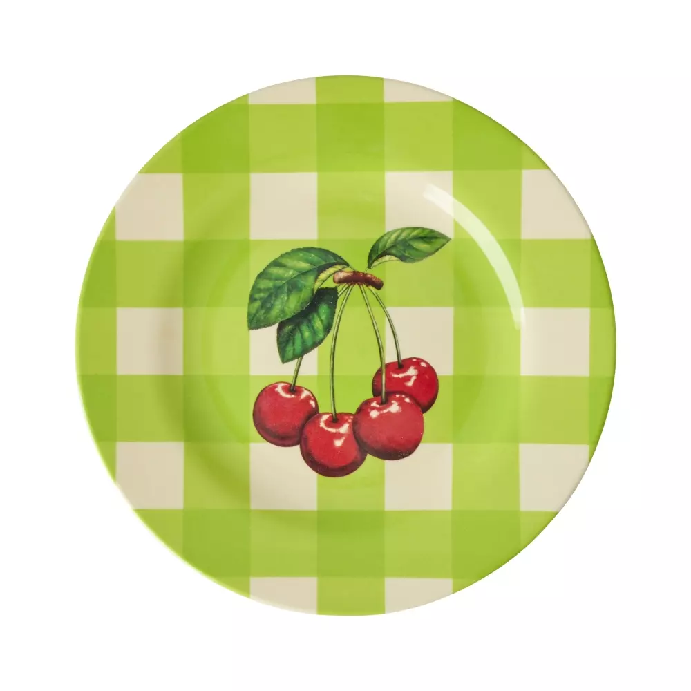 Melamin Asjett Love Therapy Cherry D20, 5708315255058, MESPL-LTCH, Kjøkken, Melamin- & Treservise, Rice, Melamine Side Plate with Love Therapy Cherry Print