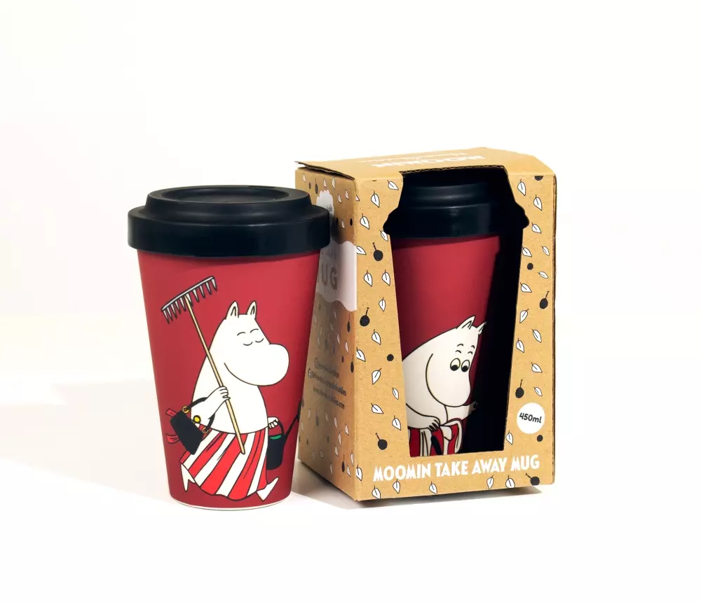 Moomin To Go Kopp - Gardening, 6430079189889, MMAMMA99B, Kjøkken, Krus og Skåler, Moomin, Oy Bisly LTD, Biodegradeable take away mug