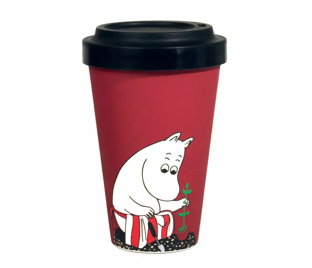 Moomin To Go Kopp - Gardening, 6430079189889, MMAMMA99B, Kjøkken, Krus og Skåler, Moomin, Oy Bisly LTD, Biodegradeable take away mug