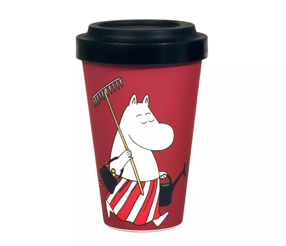 Moomin To Go Kopp - Gardening, 6430079189889, MMAMMA99B, Kjøkken, Krus og Skåler, Moomin, Oy Bisly LTD, Biodegradeable take away mug