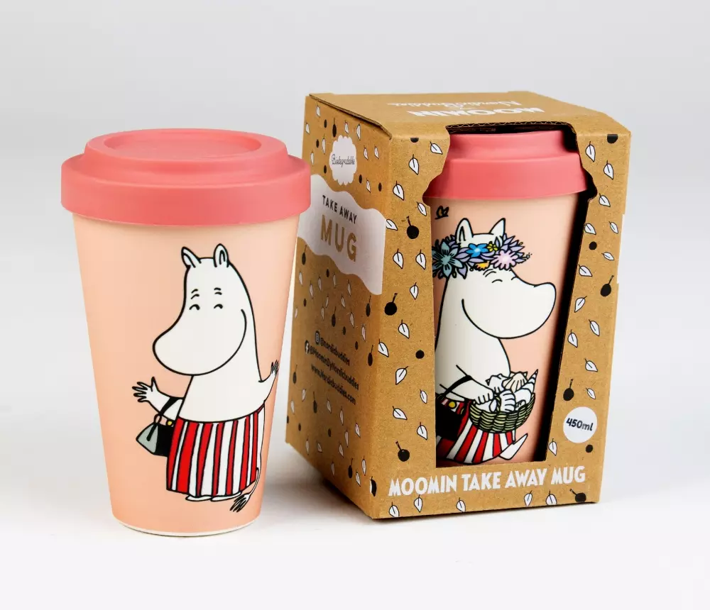 Moomin To Go Kopp - Shells, 0714770418445, MMAMMA99C, Kjøkken, Krus og Skåler, Moomin, Oy Bisly LTD, Biodegradeable take away mug