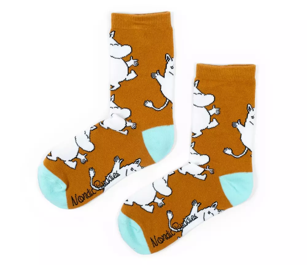 Moomin Strømper Moomin Brun, 6430049841564, MOOMIN17M, Accessories, Strømper, Moomin, Oy Bisly LTD, Socks Ladies